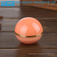 YJ-O15 15g exportés de pot boule acrylique cosmétiques délicate et belle usine chinoise